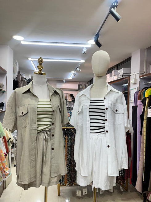 High Quality Collar Half sleeves Shirts With Tops and Shorts